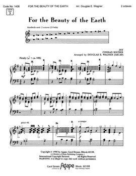 FOR THE BEAUTY OF THE EARTH 2 oct. by - Wagner Douglas E - for Handbells 2 Octave (FOR THE BEAUTY OF TH)