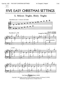 5 Easy Christmas Settings by - Wagner Douglas E - for Handbells 3 Octave (FIVE EASY CHRISTMAS)