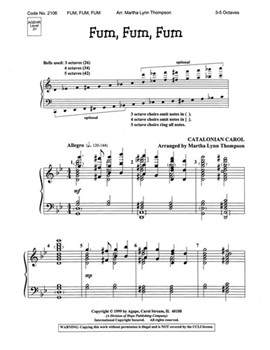 FUM FUM FUM 3-5 oct. by - Thompson Martha - for Handbells 3-5 Octave (FUM FUM FUM)