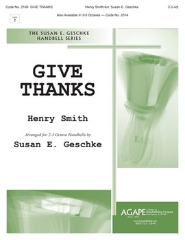 Give Thanks by Smith Henry - Geschke Susan - for Handbells