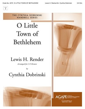 O Little Town Of Bethlehem by Dobrinski Cynthia for Handbells (3-5 Octaves)