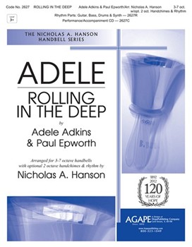 Rolling In The Deep by Adkins and Epworth - Hanson Nicholas - for Handbells