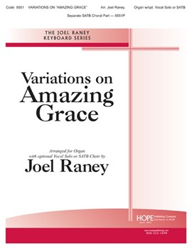 VARIATIONS ON "AMAZING GRACE" Book w/opt. Vocal Solo by - Raney Joel - for Book w/opt (VARIATIONS ON "AMAZI)