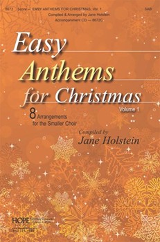 Easy Anthems for Christmas Volume 1 by - Holstein Jane - for SAB
