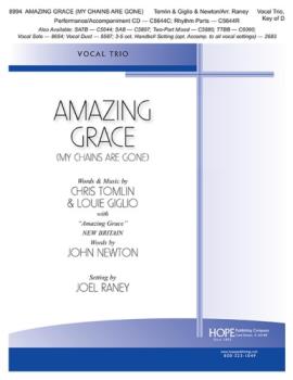 Hope Tomlin / Giglio      Raney J  Amazing Grace Vocal Trio - Key of D - Vocal Trio