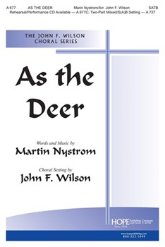 As The Deer by Nystrom Martin J - Wilson John - for SATB
