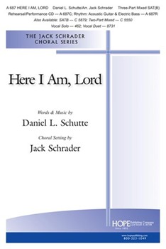 Here I Am Lord by Schutte Daniel - Schrader Jack - for 3-Part Mixed