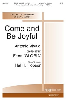 Come & Be Joyful by Vivaldi Antonio Lucio - Hopson Hal H - for SAB and Piano