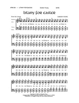Litany For Easter by Young Gordon for SATB