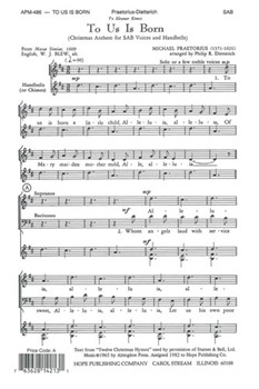 TO US IS BORN SAB by - Philip Dietterich - for SAB or Thr (TO US IS BORN)