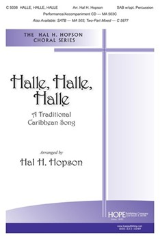 Halle Halle Halle by Traditional Caribbean - Hopson Hal H - for SAB and Piano