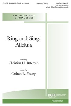 RING AND SING ALLELUIA Two-Part Mixed w/opt. Handbells & Hand Drum by Young Carlton R for 2-Part Mixed