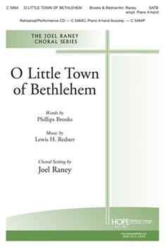 O Little Town Of Bethlehem by - Raney Joel - for SATB (O LITTLE TOWN OF BET)