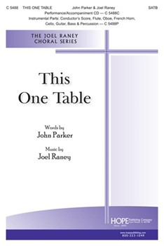 This One Table by Raney Joel John Parker for SATB
