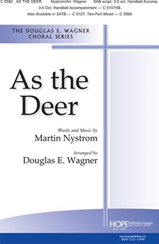 As The Deer by Nystrom Martin J - Wagner Douglas E - for SAB and Piano
