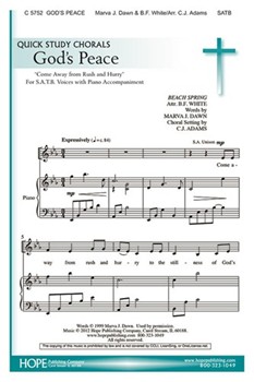 God's Peace by - Adams C J - for SATB (GOD'S PEACE)
