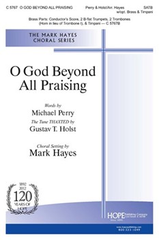 O God Beyond All Praising by Holst Gustav - Hayes Mark - Michael Perry for SATB