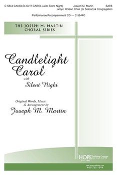 Candlelight Carol W/silent Night by Martin Joseph M Joseph Martin for SATB