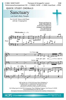 Sanctuary by Thompson and Scruggs - Larson Lloyd - for SAB