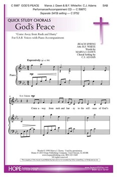 GOD'S PEACE by Dawn and White - Adams C J - for SAB