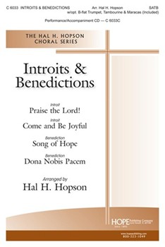 Introits & Benedictions - SATB w/opt. Trumpet, Tambourine & Maracas (included) SATB