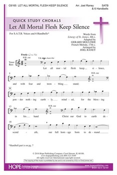 Let All Mortal Flesh Keep Silence by - Raney Joel - for SATB+6hb (LET ALL MORTAL FLESH)