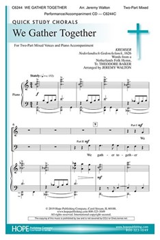 We Gather Together by - Walton Jeremy - for 2-Part and Piano