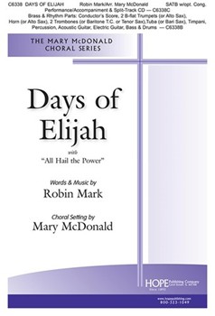 Days of Elijah by Mark Robin - McDonald Mary - for SATB