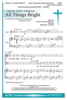 All Things Bright - SATB w/opt. Flute