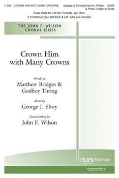 CROWN HIM WITH MANY CROWNS SATB & Brass by - Wilson John - for SATB (CROWN HIM WITH MANY)