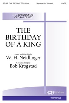 BIRTHDAY OF A KING THE SSATB by - Krogstad Bob - for SATB (BIRTHDAY OF A KING)
