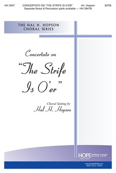 Strife Is O'er by Palestrina Giovanni Pierluigi da - Hopson Hal H - for SATB