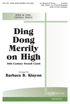 Ding Dong Merrily On High by Kinyon Barbara B - Kinyon Barbara Balt - for 2-Part