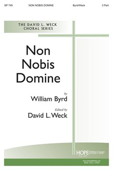 Non Nobis Domine by Byrd William - Weck David - for 3-Part