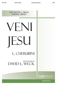 Veni Jesu by Cherubini Luigi - Weck David - for SAT Sac w/
