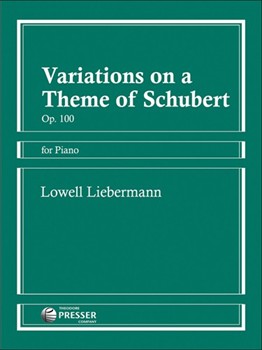 Variations On A Theme Of Schubert Opus 100 by Liebermann for Piano