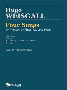 4 Songs High Or Medium Voice by Weisgall Hugo for