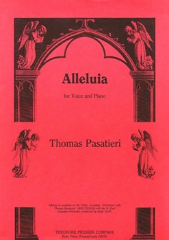 Alleluia For Voice and Piano by Pasatieri Thomas Anonymous for