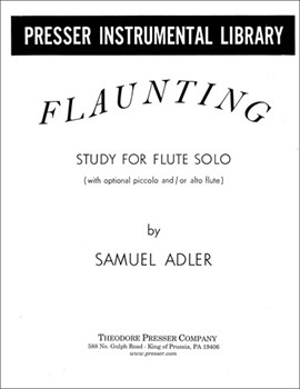 Flaunting Study for Flute Solo by Adler Samuel for