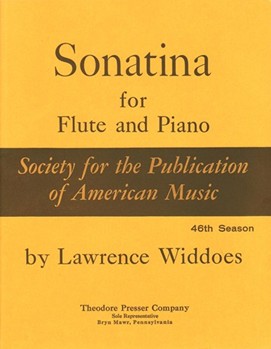 Sonatina For Flute and Piano by Widdoes Lawrence for