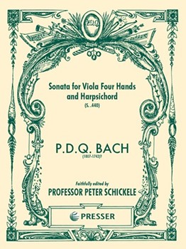 Sonata for Viola Four Hands and Harpsichord by Bach P.D.Q. for vla Solo