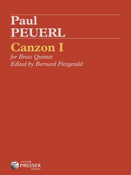 Canzon I For Brass Quintet by Peuerl Paul - Fitzgerald R Bernard - for