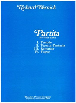 Partita For Violin Alone by Wernick Richard for