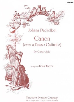 Canon (over a Basso Ostinato) for Guitar Solo by Pachelbel Johann - Warren Brian - for