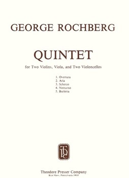 Quintet For Two Violins Viola and Two Violoncellos by Rochberg George for