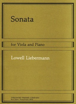 Sonata For Viola and Piano by Liebermann Lowell for