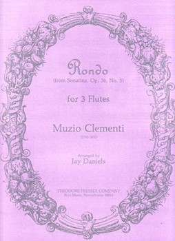 Rondo (From Sonatina Op. 36 No. 5) - for 3 Flutes by Clementi Muzio - Daniels Jay - for