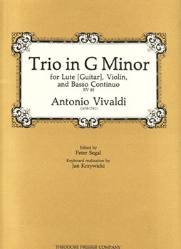 Trio In G Minor For Lute (Guitar) Violin and Basso Continuo by Vivaldi Antonio Lucio - Krzywicki Jan - for