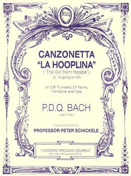 Canzonetta la Hooplina by Bach P.D.Q. - Schickele Peter - for Brass Sextet