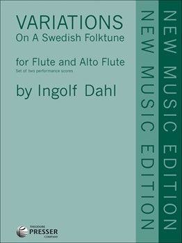 Variations On A Swedish Folktune by Dahl Ingolf for Flute Duet